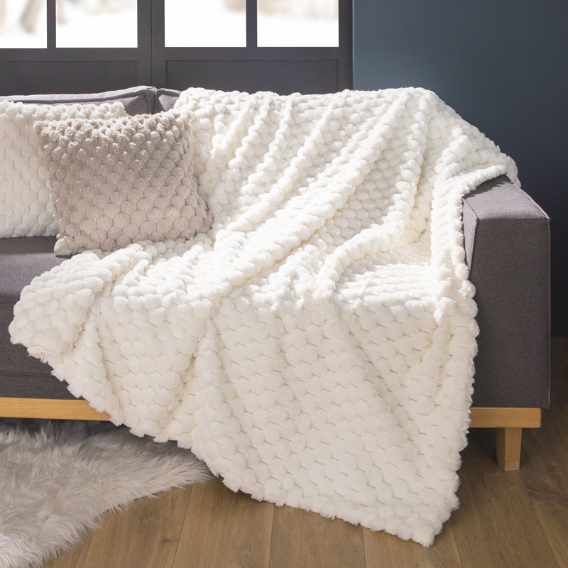 CLOYAO Plaid Fausse Fourrure Haute Qualité,Plus Dense Douce Epais Couverture De Lit Canapé,Poil Long Douce Et Confortable,Fausse Fourrure De